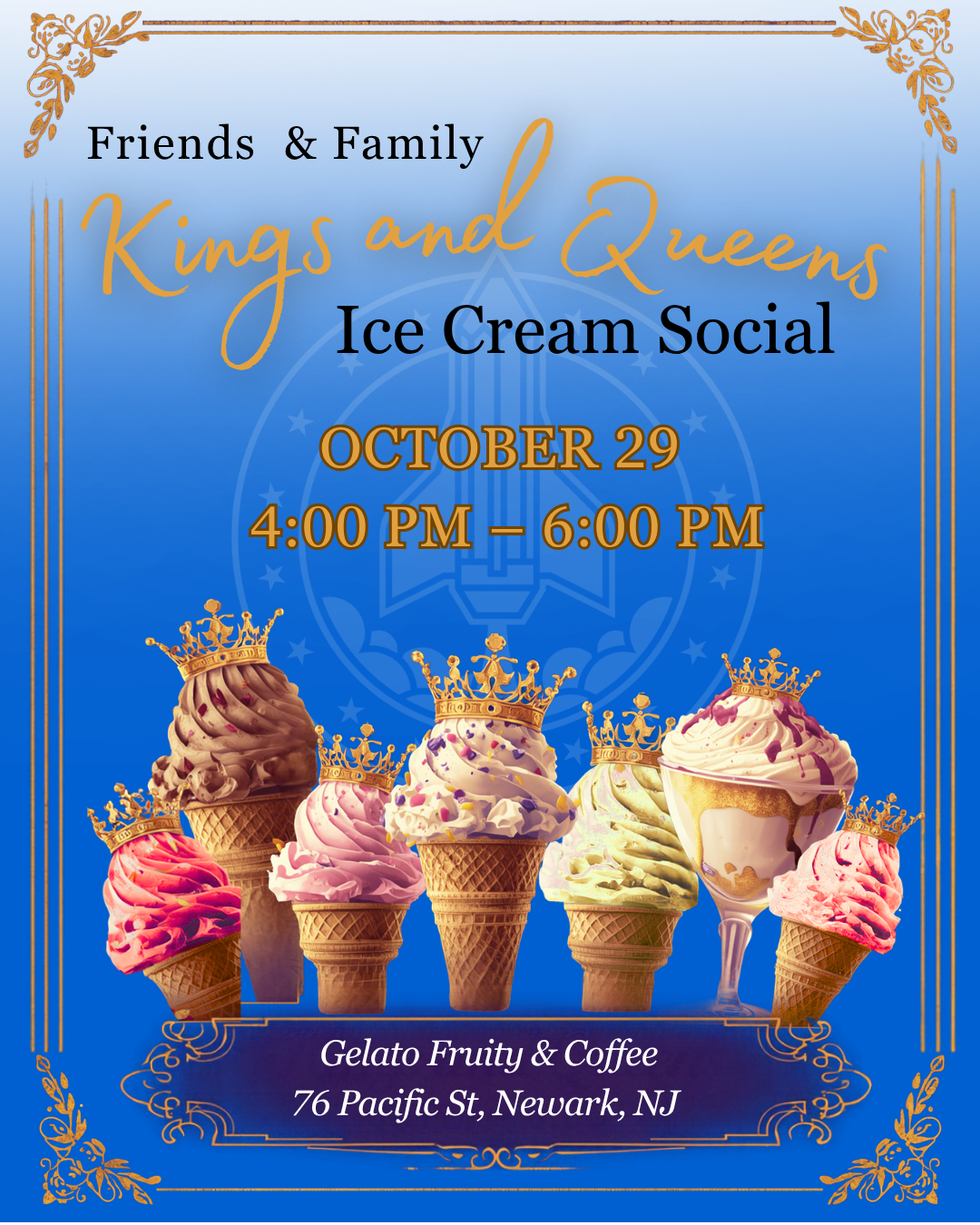 Lively Royal Ice Cream Social Flyer
